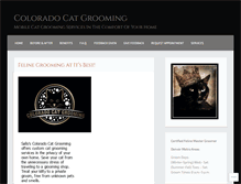 Tablet Screenshot of coloradocatgrooming.com